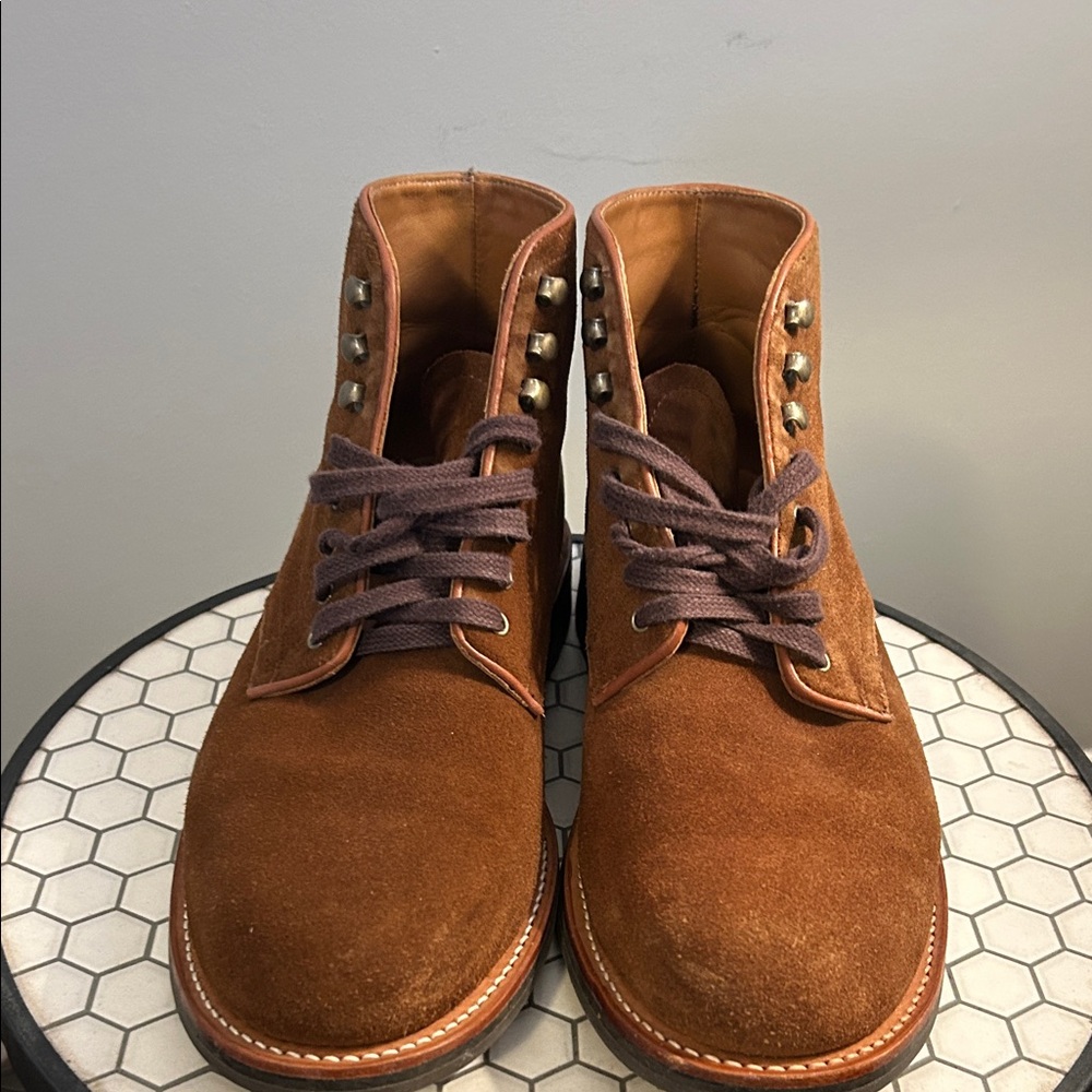 J. Crew Kenton suede plain toe boots